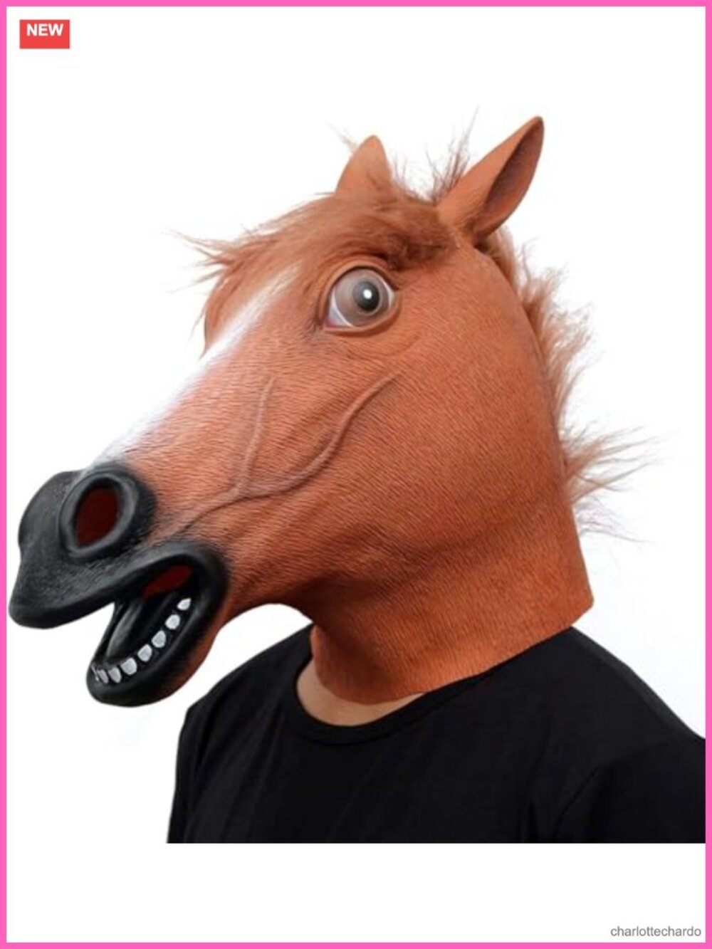 Latex Horse Mask Full Head Animal Costume Halloween Party